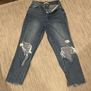 pacsun jeans, high rise straight